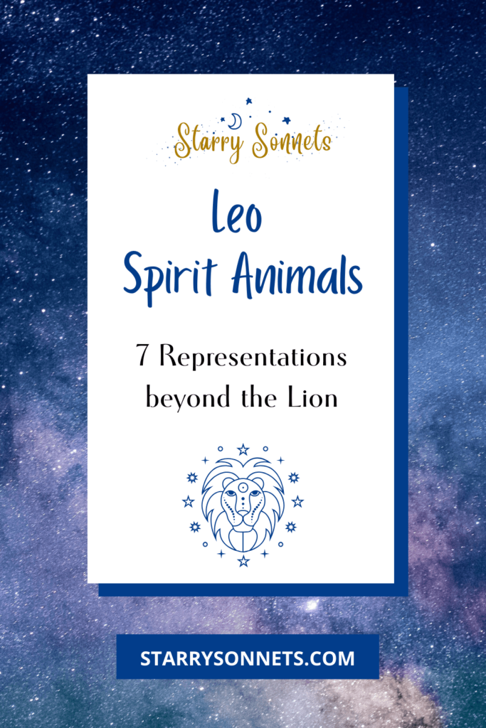 Pinterest Pin for Leo spirit animals