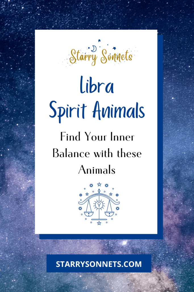 Pinterest Pin for Libra spirit animals