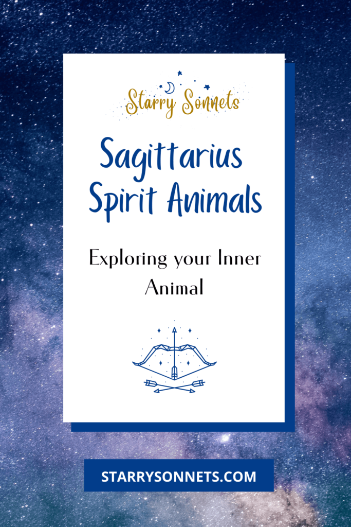 Pinterest Pin for Sagittarius spirit animals