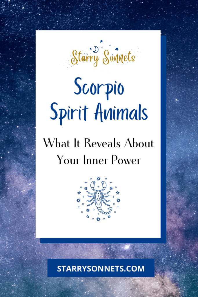 Pinterest Pin for Scorpio spirit animals