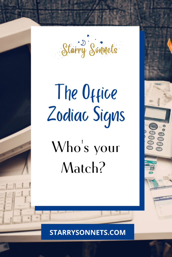 Pinterest Pin for the office zodiac signs