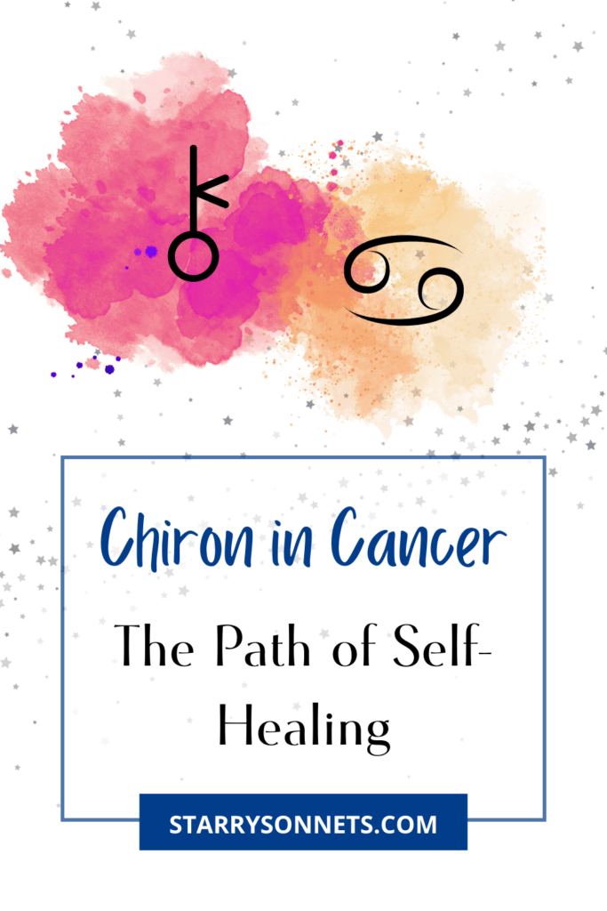Pinterest Pin for Chiron in Cancer