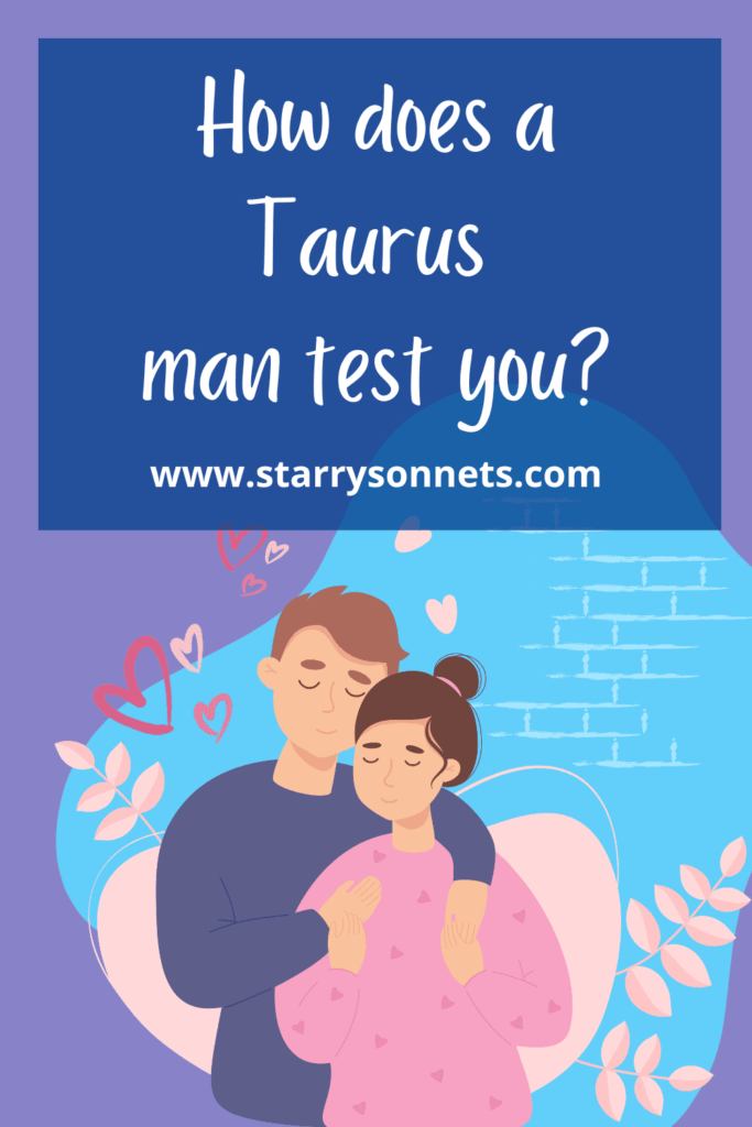 Hugging Couple as pinterest image for how does a Taurus man test you